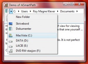 ScreenShot of demo program